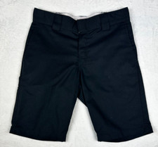 Vintage Dickies Black Shorts Workwear Smart Dress Chinos Slim Fit Mens W29