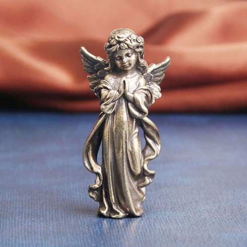 Usa solid brass angel figurine - solid,