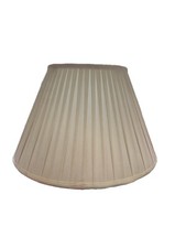 BHS Classic 10 Inch Ivory Lined Pleated Chiffon? Lampshade Table Lamp