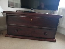 Jarabosky TV Unit. Made with reclaimed railway sleepers. Collection Only.