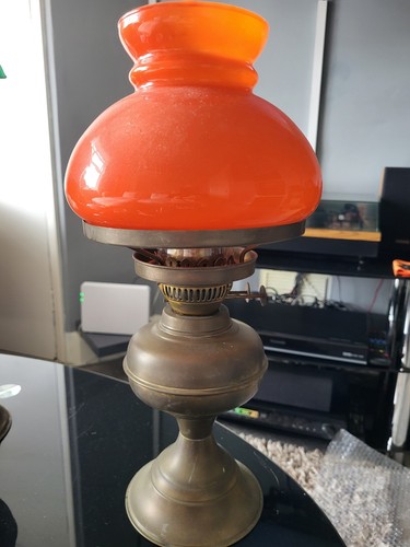 Vintage oil lamp complete with - oil,