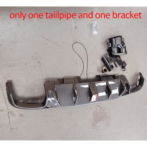 Carbon look rear bumper - rear,