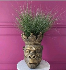 gorilla head flower pot monkey