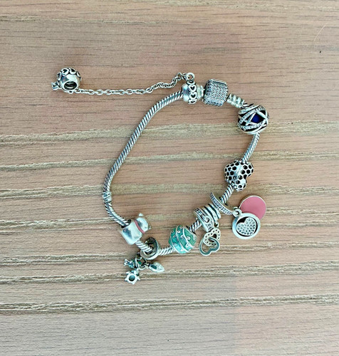 Pandora bracelet with charms - bracelet,