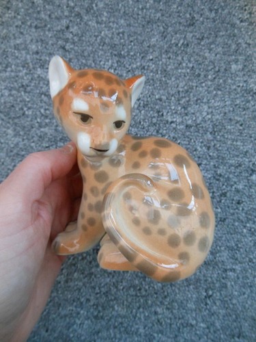 Lomonosov porcelain leopard - lomonosov,