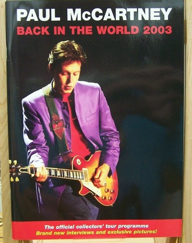 Paul mccartney tour programme - mccartney,
