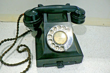 VINTAGE  GPO 632  BAKELITE TELEPHONE With DIRECTORY DRAW - CONVERTED/WORKING