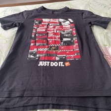 Boys Black Nike Shoe Box Just Do It T-Shirts Aged 10-12 Year Old