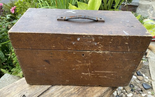 Vintage hand made wooden - hand, tool