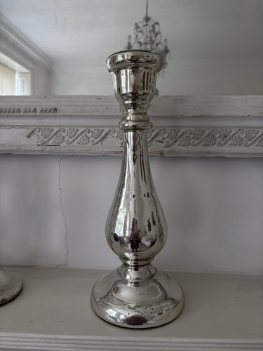 Large antique mercury glass - mercury,
