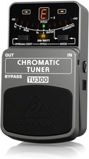 Behringer TU300 Chromatic Tuner Pedal for Guitar and Bass with Bright LED