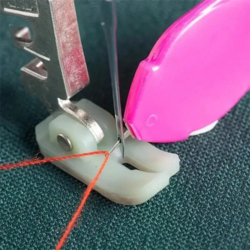 Plastic needle threader hand - needle,