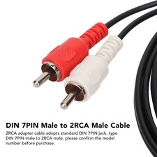 DIN 7PIN Male To 2RCA Male