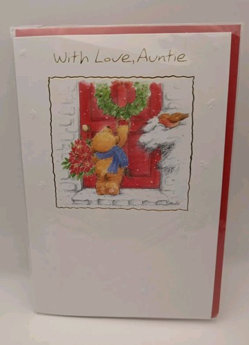 Auntie christmas card - card, an