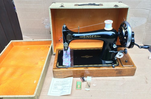 Antique singer 27k hand - ,