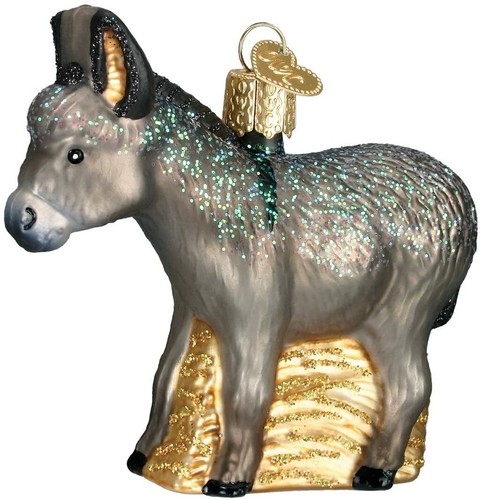 Donkey blown glass - blown, christmas