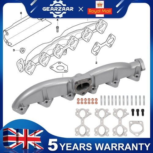 Exhaust manifold cast - cast, iron
