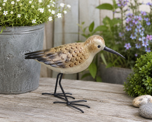 Handcrafted metal sandpiper - handcrafted,