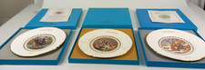 3 x Coalport Christmas Plates