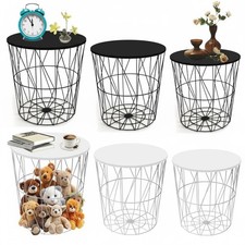 Metal Wire Basket Coffee Table