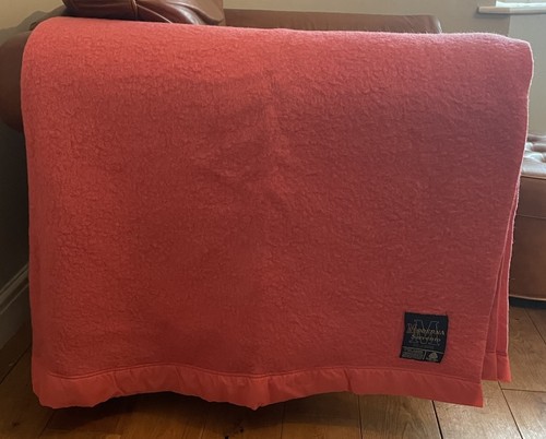 Large pink satin trimmed