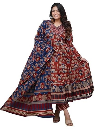 Printed jaipuri ajrakh - printed,