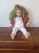 Smoby Pico 2004 Girl Doll Blue Eyes 24" 62cm with Clothes