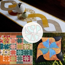 7Pcs Table Flag Quilting Patchwork Template Ruler Kit Acrylic Quilting Templates