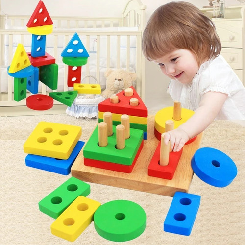 New montessori wooden block - montessori,