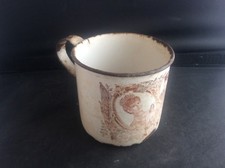 George V Commemorative Mug Antique 1911 Coronation Souvenir Metal & Enamel