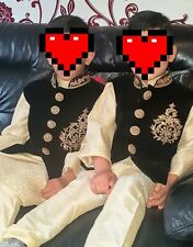 boys Indian pakistani asian WaistCoat wedding mehndi Nehru Jacket