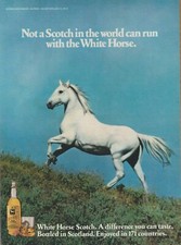 1979 White Horse Scotch Whisky - Wild Run Hill Climb - Magazine Print Ad Photo