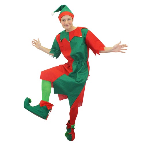 Mens christmas elf costume - christmas,