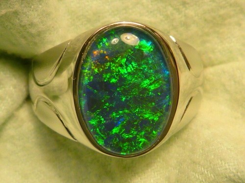 Mens opal ring - mens,
