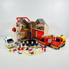 Fireman Sam Deluxe Fire Station Playset With Sounding Bell, Vehicles, Figures
