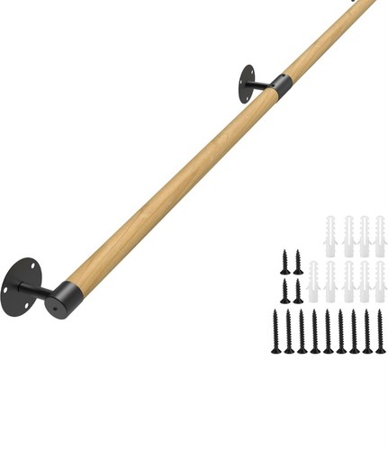 Round wooden handrail for - round,