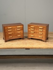 A Pair Of Antique Miniature Chest Of Drawers