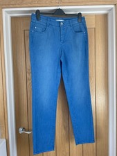 GARDEUR DENIM STYLE LADIES TROUSERS IN VNC,UK 12/EU 42,COLOUR DENIM BLUE