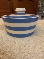 TG Green Cornishware Circa 1980/1985 Butter Container/ Sugar Container