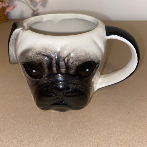 Awesome pug mug dog face - dog,
