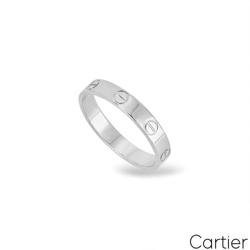 Cartier white gold plain love - cartier,