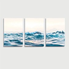 3pcs Coastal Ocean Sunset