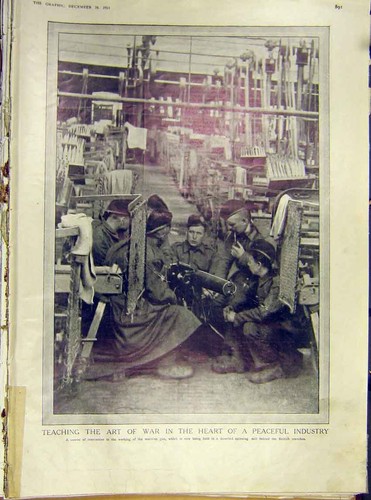Original old antique print ww1 - old,