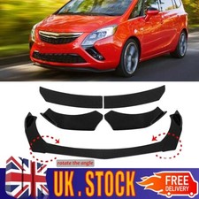 Gloss black front bumper - black,
