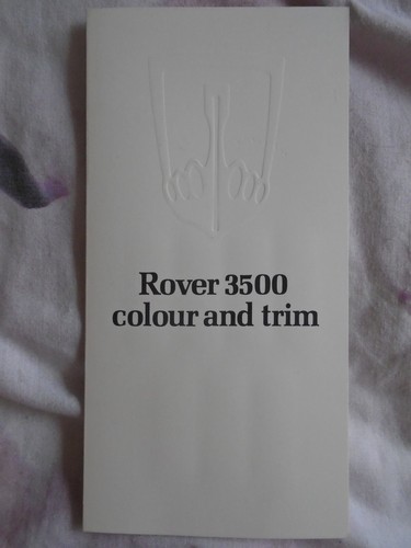 Rover 3500 colour trim - rover,