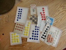 ART DECO ERA  FUN  100 PLUS BUTTONS AS YOU SEE  A  BULK LOT  MANY ON CARD 