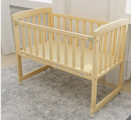 Wooden baby cot bed - wooden,