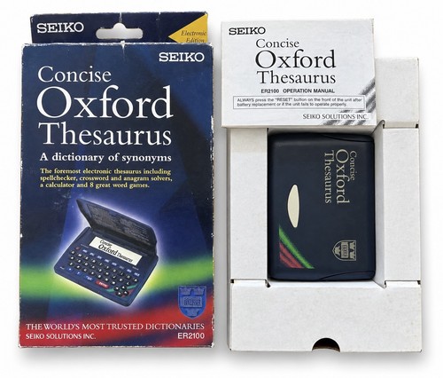 Seiko concise oxford thesaurus - seiko,