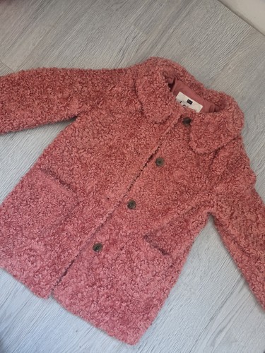 Girls teddy coat age 6 - f&f,