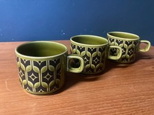 Hornsea Pottery Cups x 3  in